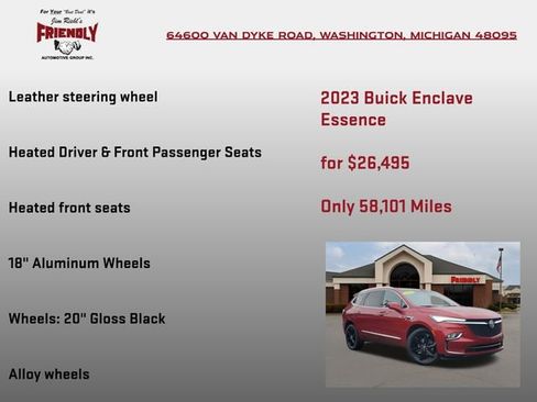 Used 2023 Buick Enclave Essence w/ Experience Buick Package image 30