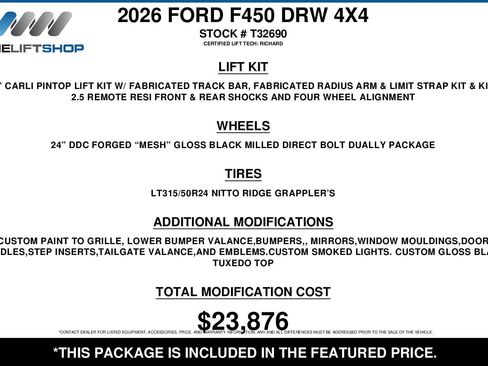 Used 2026 Ford F450 Platinum w/ Platinum Plus Package AWD/4WD image 2
