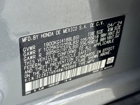 Certified 2024 Honda HR-V Sport image 19