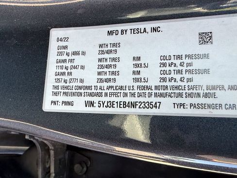 Used 2022 Tesla Model 3 Long Range AWD/4WD image 5