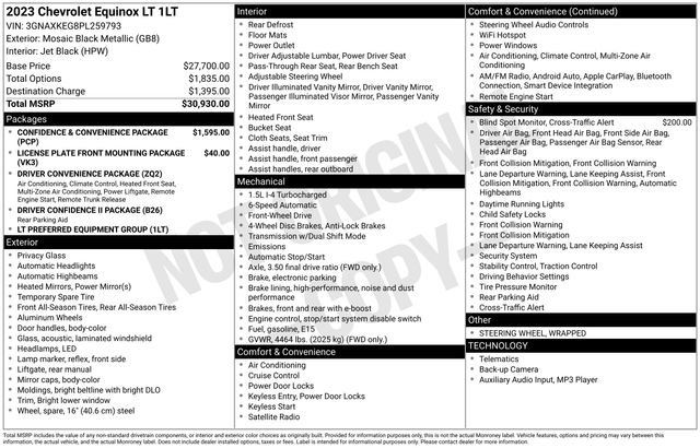 Used 2023 Chevrolet Equinox LT FWD image 17