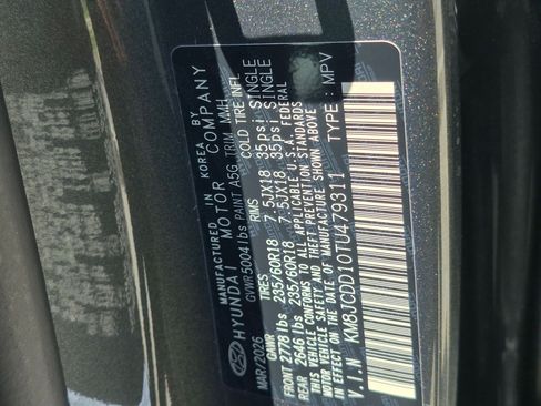 Certified 2026 Hyundai Tucson SEL AWD/4WD image 18