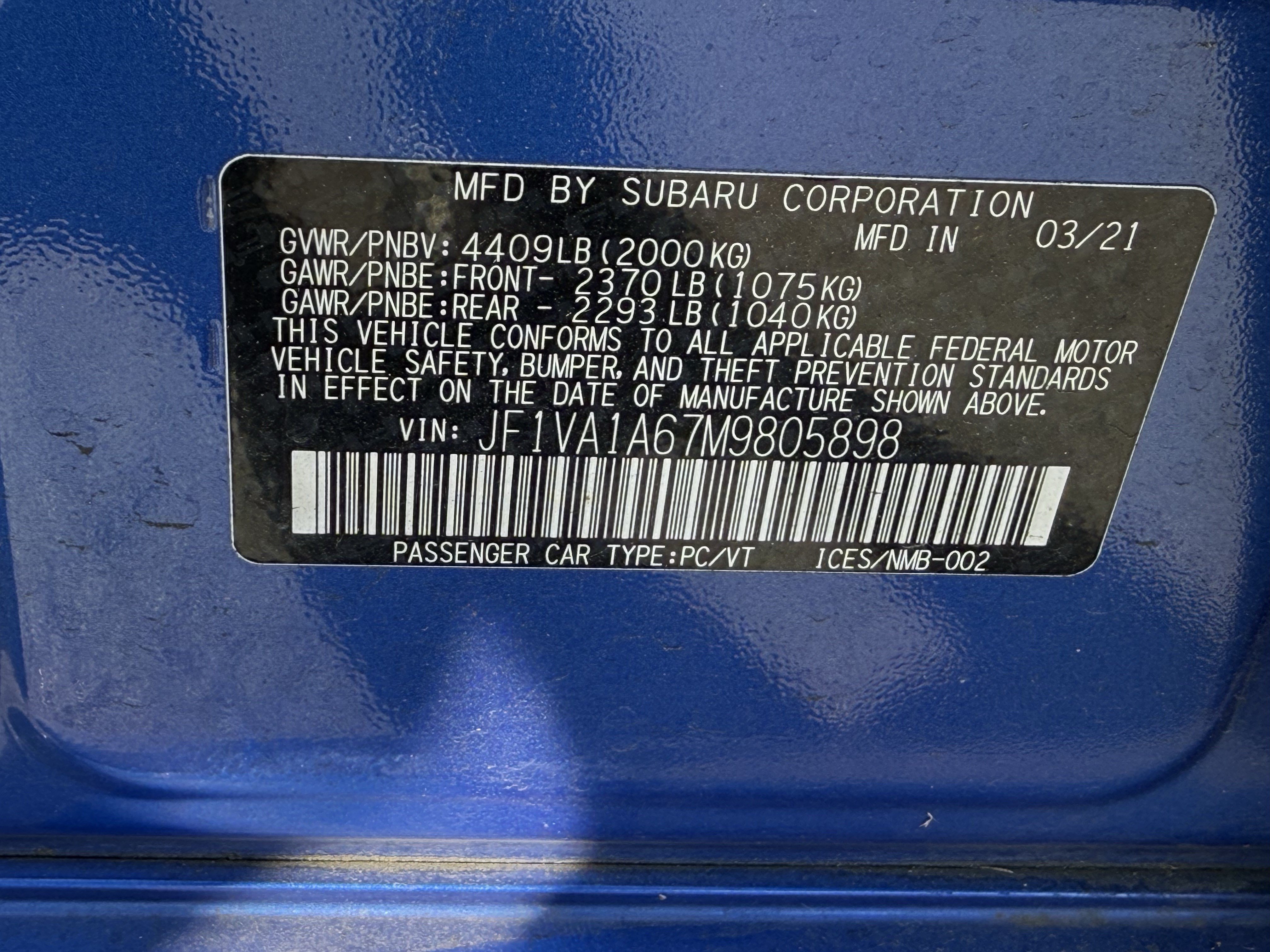 Used 2021 Subaru WRX w/ Popular Package #3 AWD/4WD image 17