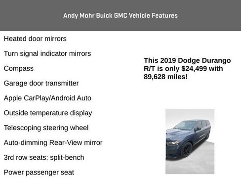 Used 2019 Dodge Durango R/T w/ Blacktop Package image 12