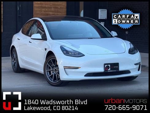 Used 2021 Tesla Model 3 Long Range AWD/4WD image 1