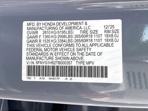 New 2026 Honda Pilot TrailSport image 17