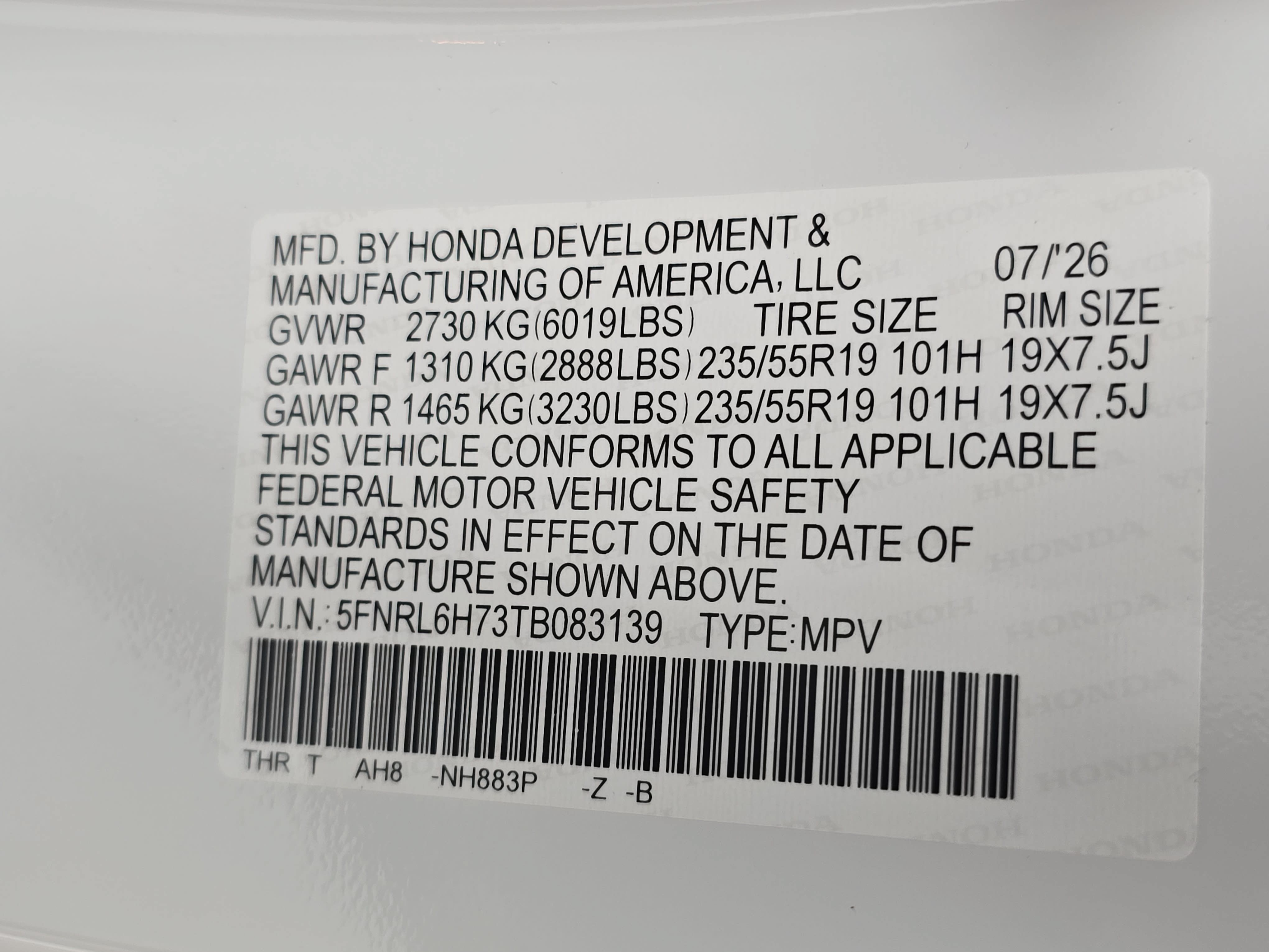 New 2026 Honda Odyssey Sport-L image 37