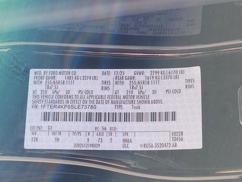 New 2025 Ford Ranger Lariat w/ FX4 Off-Road Package image 11