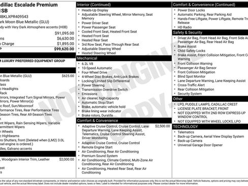 Certified 2023 Cadillac Escalade Premium Luxury AWD/4WD image 2