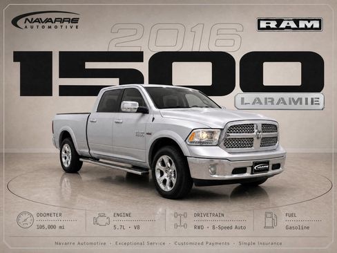 Used 2016 RAM 1500 Laramie w/ Convenience Group RWD image 1