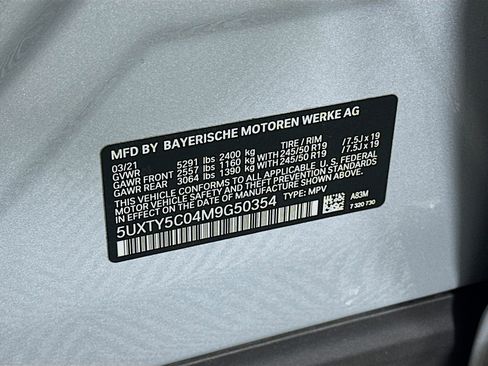 Used 2021 BMW X3 xDrive30i w/ Convenience Package AWD/4WD image 12