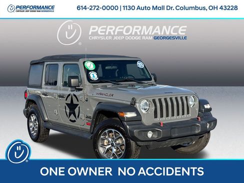 Used 2021 Jeep Wrangler Unlimited Sport w/ Technology Group image 1