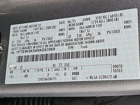 Used 2025 Ford F150 XLT w/ Equipment Group 301A Standard image 33