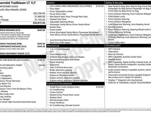 Used 2021 Chevrolet TrailBlazer LT w/ Convenience Package FWD image 6