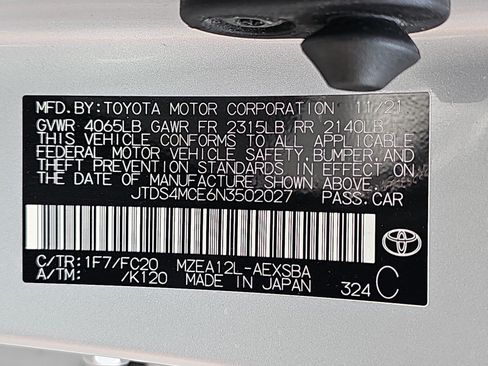 Used 2022 Toyota Corolla SE w/ Carpet Mat Package (TMS) FWD image 34