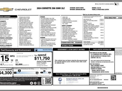 Used 2024 Chevrolet Corvette Z06 RWD image 35