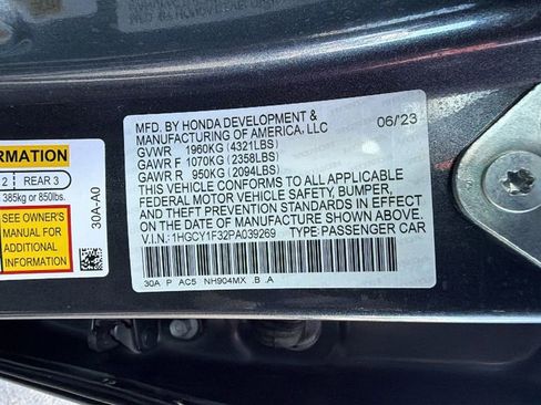 Used 2023 Honda Accord EX image 32