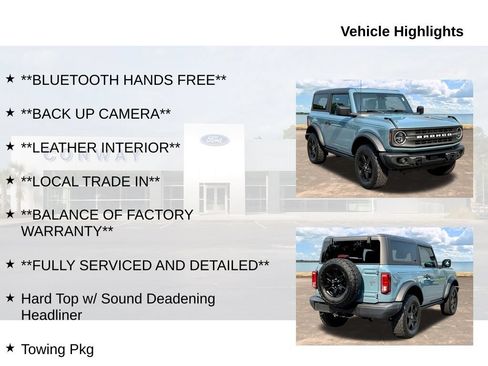 Certified 2023 Ford Bronco Black Diamond AWD/4WD image 6