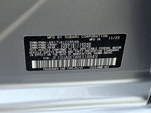 Certified 2024 Subaru Impreza 2.0i AWD/4WD image 26