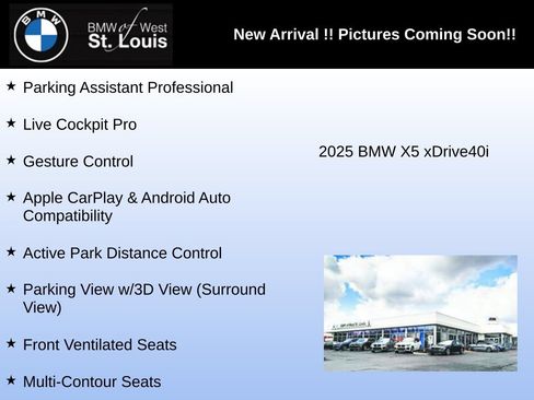 Used 2025 BMW X5 xDrive40i w/ Climate Comfort Package AWD/4WD image 4