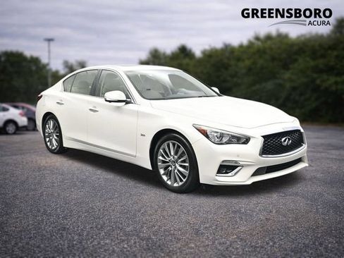 Used 2018 INFINITI Q50 Luxe w/ Essential Package (3.0T Luxe) RWD image 1
