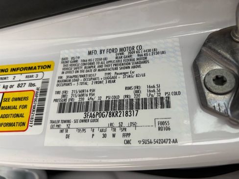 Used 2019 Ford Fusion S image 26