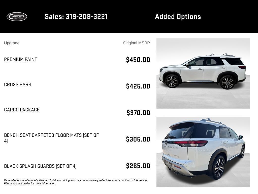 Used 2025 Nissan Pathfinder Platinum w/ Cargo Package AWD/4WD image 2