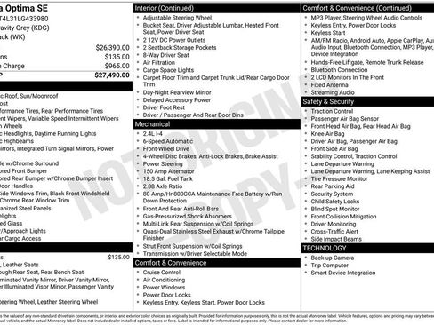 Used 2020 Kia Optima SE image 6