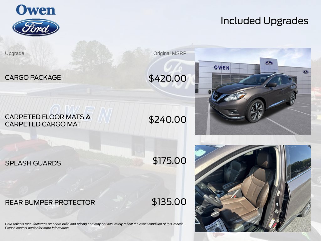 Used 2018 Nissan Murano Platinum w/ Cargo Package AWD/4WD image 4