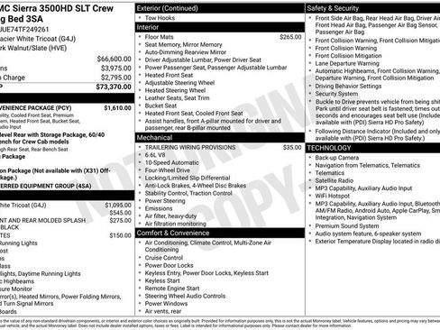 Used 2026 GMC Sierra 3500 SLT w/ SLT Convenience Package AWD/4WD image 11