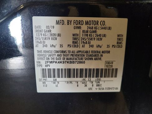 Used 2019 Ford Edge Titanium w/ Cold Weather Package AWD/4WD image 33