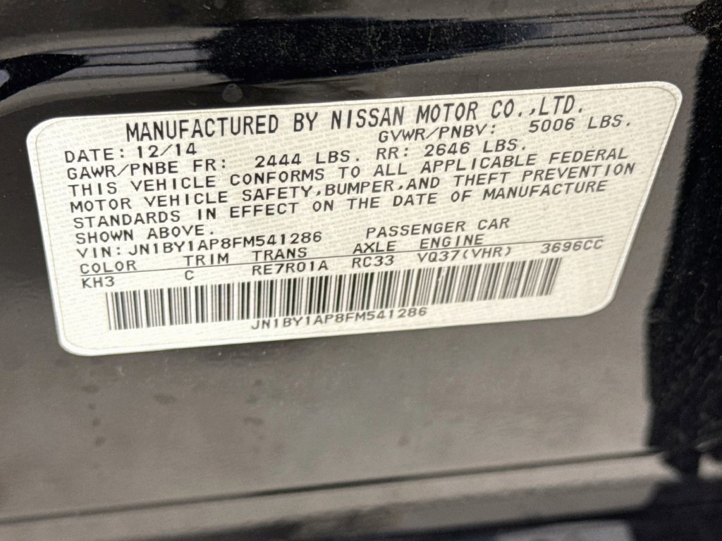 Used 2015 INFINITI Q70 3.7 w/ Technology Package RWD image 41
