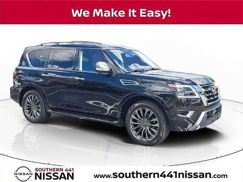 Certified 2023 Nissan Armada Platinum w/ Captain's Chairs Package image 1