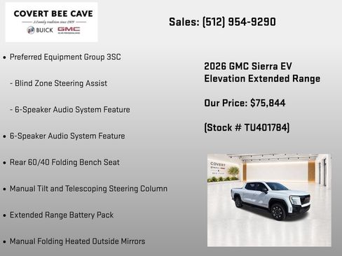 New 2026 GMC Sierra EV Elevation AWD/4WD image 14
