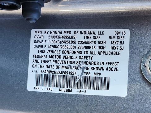Certified 2018 Honda CR-V EX image 27
