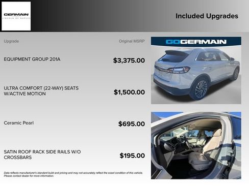 Used 2020 Lincoln Nautilus Reserve w/ Equipment Group 201A image 21