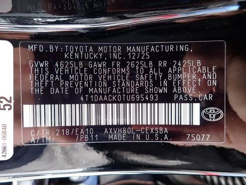 New 2026 Toyota Camry SE image 15