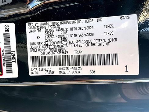 Used 2026 Toyota Tundra Limited AWD/4WD image 29