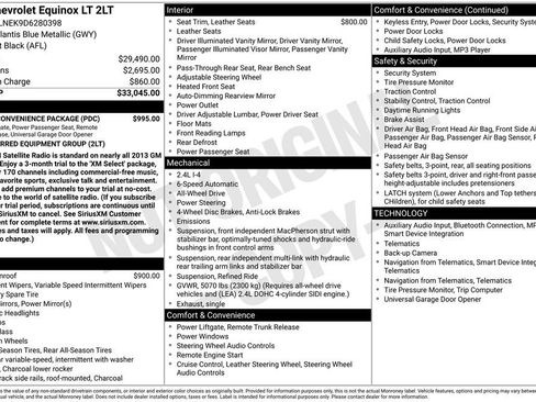 Used 2013 Chevrolet Equinox LT w/ Power Convenience Package image 6