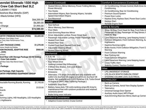 Used 2024 Chevrolet Silverado 1500 High Country w/ High Country Premium Package image 9