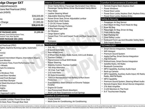 Used 2023 Dodge Charger SXT w/ Blacktop Package RWD image 32