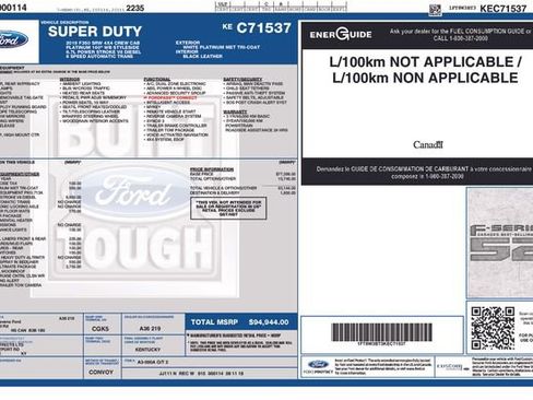 Certified 2019 Ford F350 Platinum w/ Platinum Ultimate Package image 47