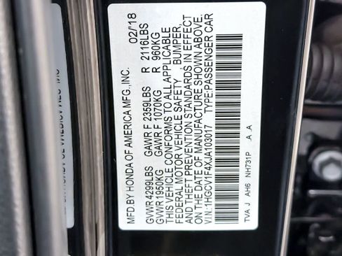 Used 2018 Honda Accord EX image 28