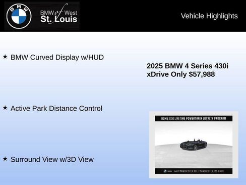 Used 2025 BMW 430i xDrive Convertible w/ Premium Package image 58