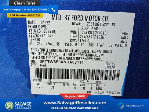 Used 2022 Ford Maverick XLT w/ Equipment Group 300A Standard AWD/4WD image 16
