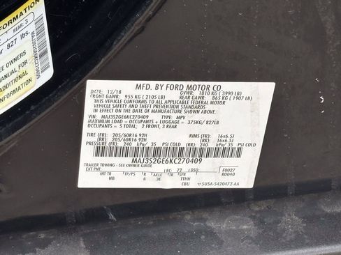 Used 2019 Ford EcoSport SE w/ SE Convenience Package FWD image 16