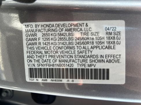 Used 2022 Honda Pilot TrailSport image 39