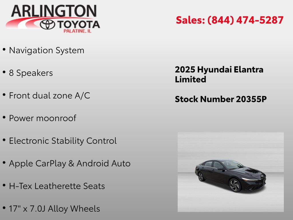 Used 2025 Hyundai Elantra Limited FWD image 2