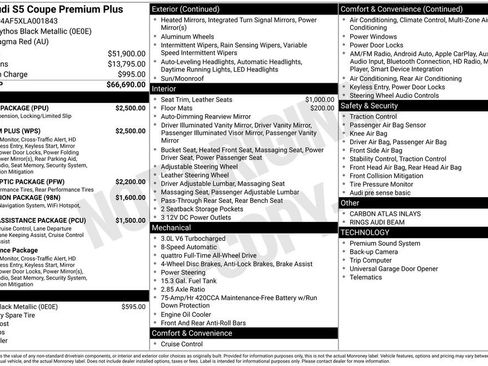 Used 2020 Audi S5 Premium Plus w/ Premium Plus image 38