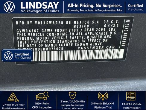 Used 2024 Volkswagen Jetta SEL FWD image 27